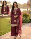 Ht Vol 3 Fancy Fabric Designer Kurti With Bottom Dupatta Bulk Orders In India